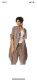 100% Linen Vest REF. 9679: Wasabi