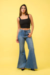 FLARE JEANS S80469: MEDIUM DENIM / SMALL