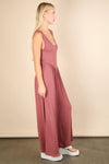 NP70810-Casual Ribbed Knit Sleeveless Jumpsuit: BLACK / S-M-L/2-2-2