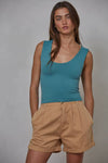 S1187N | Double Layered Seamless Top: Hyacinth / SM