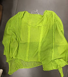 61113 100% COTTON SWEATER: White