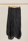Skirt in 100% linen REF. 7199: Bleu Ciel / Unique