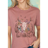 BUTTERFLY DESERT Bottom Hem Tee: IVORY / S