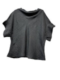 3408 LINEN BLOUSE: ANTHRACITE