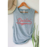 DARLIN GRAPHIC TANK TOP: Mineral Mustard / S-M-L-XL(1-2-2-1)