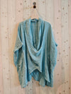 REF 83591 OVERSIZE BLOUSE 100% LINEN: CAMEL
