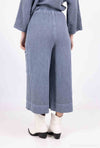 Mid-Length Linen Pants 20570: Khaki