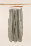 100% Linen Trousers REF. 9530: Moutarde