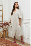 100% linen dress REF. 1109: Khaki