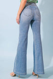 A washed denim pant -JP5833.: LIGHT INDIGO / SMALL