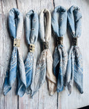 Denim Hues Hand Dyed Bandanas : Bandanas Only