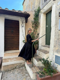 Cotton Venus Midi Dress ~ Black: L ~ Bust 48" / Length 50"