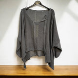61113 100% COTTON SWEATER: KAKI
