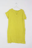 Short dress in 100% linen REF.3141: Rust / Unique