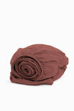Pure Linen Fitted Sheet – Effortless Bed Style: Cinnamon Brown / US Queen