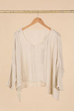 61113 100% COTTON SWEATER: KAKI