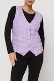 Sleeveless shirt in 100% Linen REF. 5146: Duck Green / S/M-L/XL
