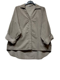 48902 FINE-WALE CORDUROY SHIRT: KAKI