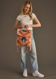 Pink, Orange, Blue & Green Aztec Backpack