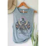WILD SOUL THUNDERBIRD TANK TOP: Mineral Mustard / S