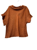 3408 LINEN BLOUSE: ROUILLE