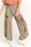 MineralWash Paisley Cropped pants HP5849 : Sugar Rose / S-M-L / 2-2-2