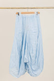 Skirt in 100% linen REF. 7199: Bleu Ciel / Unique