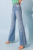 A washed denim pant -JP5833.: LIGHT INDIGO / MEDIUM