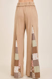 Mineral Washed Fall Paisley patchwork Flared pants HP5783P3: Sage / S-M-L / 2-2-2
