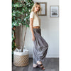 WASHED PLEAT DETAIL COTTON LINEN PANTS: BRICK / S-M-L-XL(2-2-2-2)