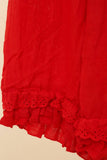 Fancy eyelet embroidery trousers 9204 100% linen: TAUPE