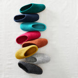 MITA Unisex Felt Mule Slippers EU36-EU46: Rust Orange / EU37 (UK4)
