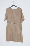 100% linen dresses REF. 1436: Khaki