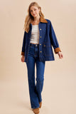 DENIM BARN JACKET: MEDIUM WASH / S