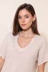 100% Linen Dress REF. 3647: Khaki