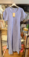 100% Linen Dress REF. 3647: Khaki