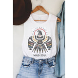 WILD SOUL THUNDERBIRD TANK TOP: Mineral Mustard / XL