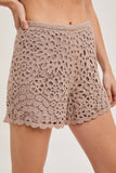 CROCHET SHORTS: MUSHROOM / M
