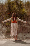 Sun Ray Cardigan, Cotton Earthy Hippie Boho Style Duster: Earthy / Large