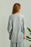 100% Linen Shirt REF. 9230: Blue Jeans