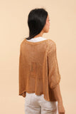 Cotton knit sweater 1652 100% cotton: Brown