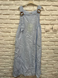 DRESS 72319 100% LINEN: KAKI