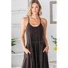 WASHED KEYHOLE BACK DETAILED WIDE LEG ROMPER: DOLPHIN / S-M-L-XL(2-2-2-2)
