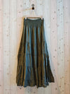 REF 80212 100% LINEN SKIRT: SOFT BLUE