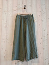 REF 64016 BASIC LINEN TROUSERS 100%: BEIGE