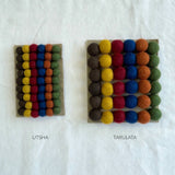 TARUTSHA Boho Felt Ball Pompom Garlands 200cm: 2.5cm / Autumn