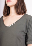 69461 BASIC COTTON TSHIRT: Brun