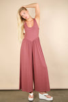 NP70810-Casual Ribbed Knit Sleeveless Jumpsuit: BLACK / S-M-L/2-2-2