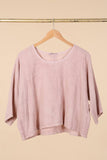 TOP 3791 90% COTTON 10% LINEN: Beige