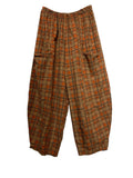 28403 CORDUROY PANTS WITH POCKETS, 100% COTTON: DARK GREEN